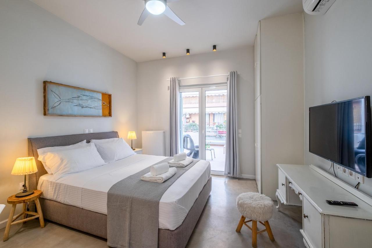 Central5 Boutique Apartments With Common Garden Next To Metro 雅典 外观 照片